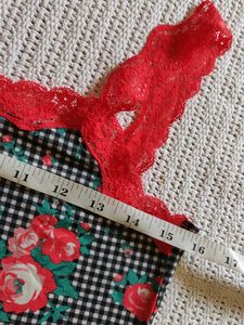 tezenis Floral Lace Trim Cami Top