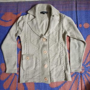 Monte Carlo Beige Cable Knit Winter Cardigan