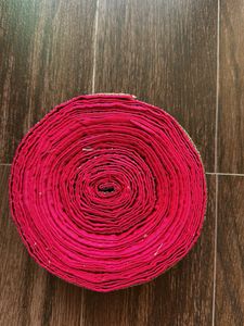 Boho Pink Sequined Trim