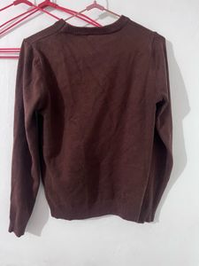 Classic Brown Knit Sweater