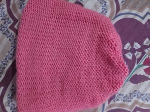 Cozy Knitted Pink Beanie with Flower❤️
