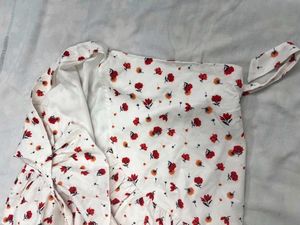 floral wrap ditsy skirt