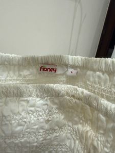 Pantaloons White Embroidered Midi Dress