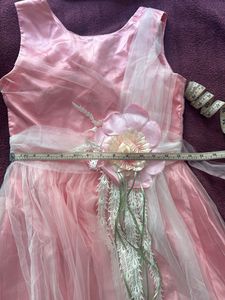 Girls Pink Party Gown