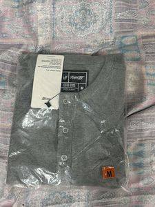 Men's Grey Henley T-Shirt