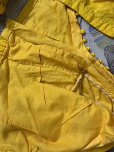 Vibrant Yellow Silk Saree