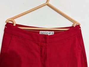 Red Casual Pants