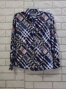 LEIDIS Geometric Print Button-Up Shirt