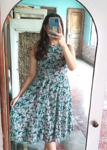 Floral Print Sleeveless Dress