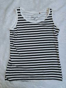 Black Striped Tank Top