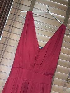 Elegant Deep V-Neck Maxi Dress