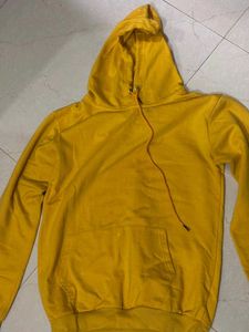 oversized yellow hoodie