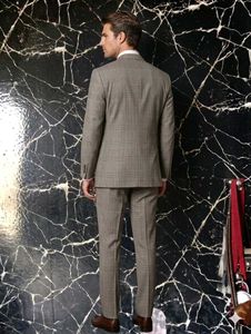 Men's Classic Checkered Suit
