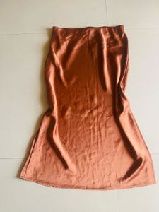 Satin Midi Skirt