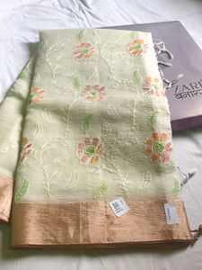 Elegant Embroidered Saree