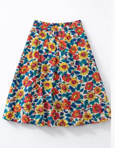 Floral Midi Skirt