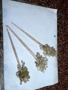 Beaded Hair Pins (Set of 3)