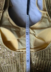 Sparkling Gold Sequin Blouse