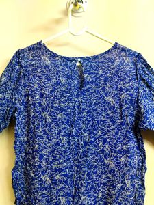 🔥Buy1get1🔥 CHEMISTRY BLUE TOP FOR WOMEN
