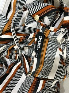Striped Halter Neck Jumpsuit