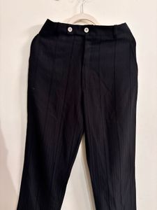 Men's deep Black Tailored Trousers 35W