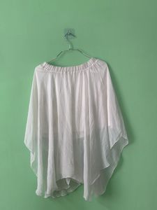 Flowy White Boho Blouse