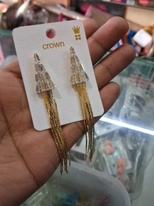 Elegant Cone Tassel Dangle Earrings