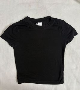 H&M Classic Black Crop top