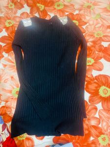 Black Woolen Top