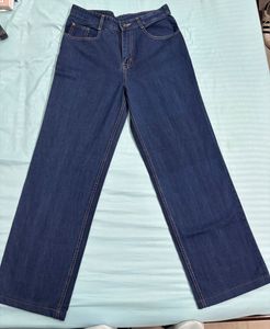 Classic Dark Wash Wide Leg Jeans