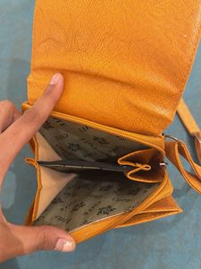 Orange crossbody bag