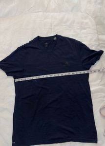 Adidas Men's Navy Blue T-Shirt