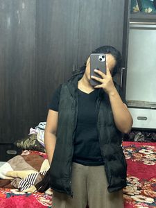 Black Padded Gilet Jacket