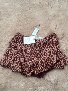 Boho Ruffle Mini Skorts