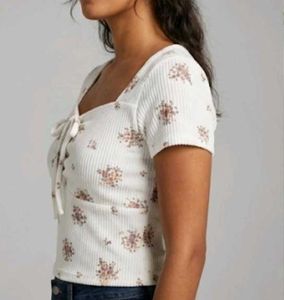 Cute Floral Crop Top