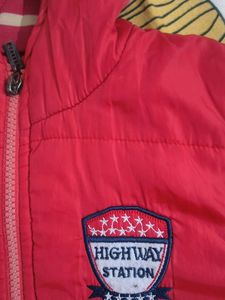 Red Hooded Kids' Jacket