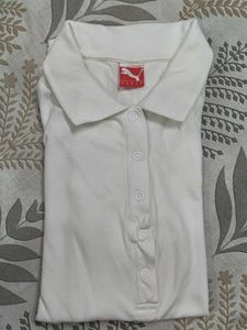 Puma White Polo Shirt
