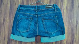 Women's Blue Denim Shorts
