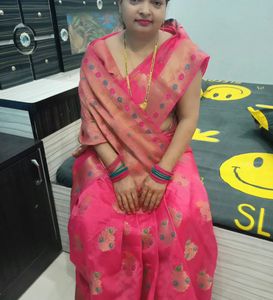 Beautiful Pink Saree with Blouse