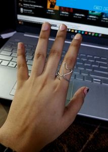 'Heart On Finger ' Adjustable Ring