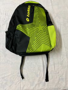 🆕Lotto Black &amp; Neon Star Backpack