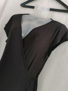Chic Black Wrap Dress