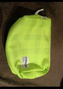 Moxie Lime Green Plaid Pouch