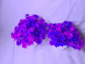 Set of 2 Purple Artificial Plants