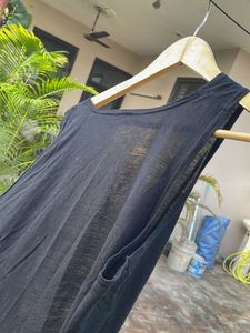 Sheer Black Sleeveless Top