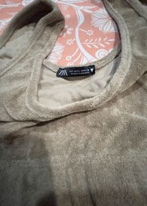 Tan Lounge Set: Top &amp; Shorts