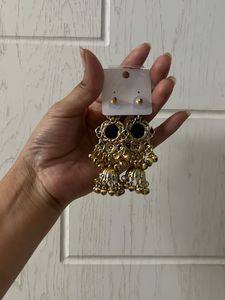 🎱✨Boho Jhumka Earrings with ghungroo ✨