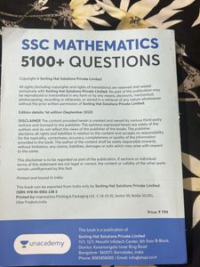 SSC Maths Book