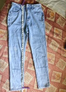 Urbanic Straight Leg Denim Faded Blue Jeans