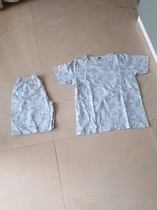 Cute Cartoon Print Pajama Set